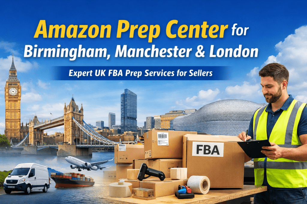 Amazon Prep Center for Birmingham, Manchester, London
